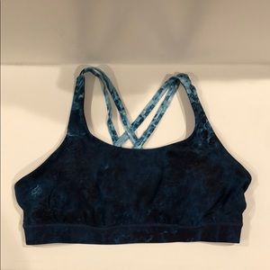 Blue Tie-Dye lululemon Bra